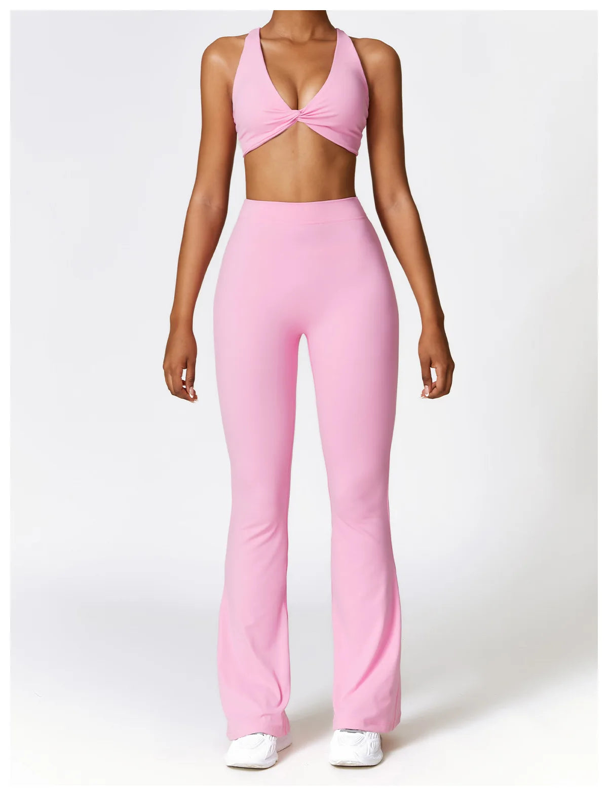 Yoga Set 2 Pieces Gym Set Workout Clothes for Women Seamless High Waist Leggings