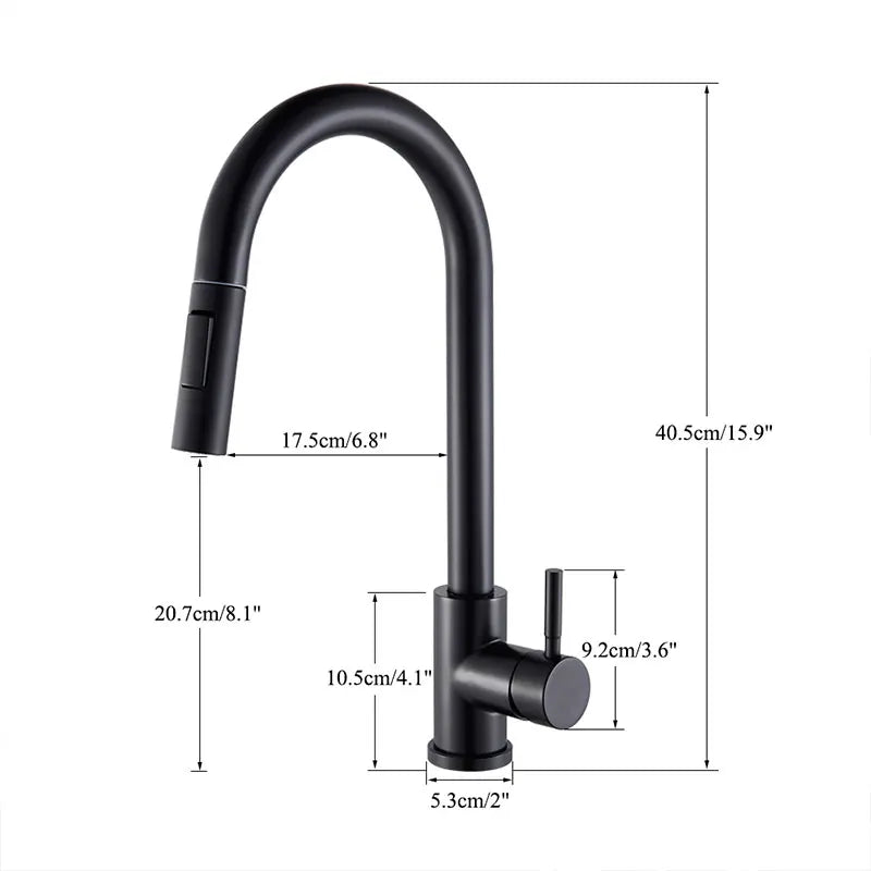 Kitchen Faucet Two Function Single Handle Pull Out Mixer