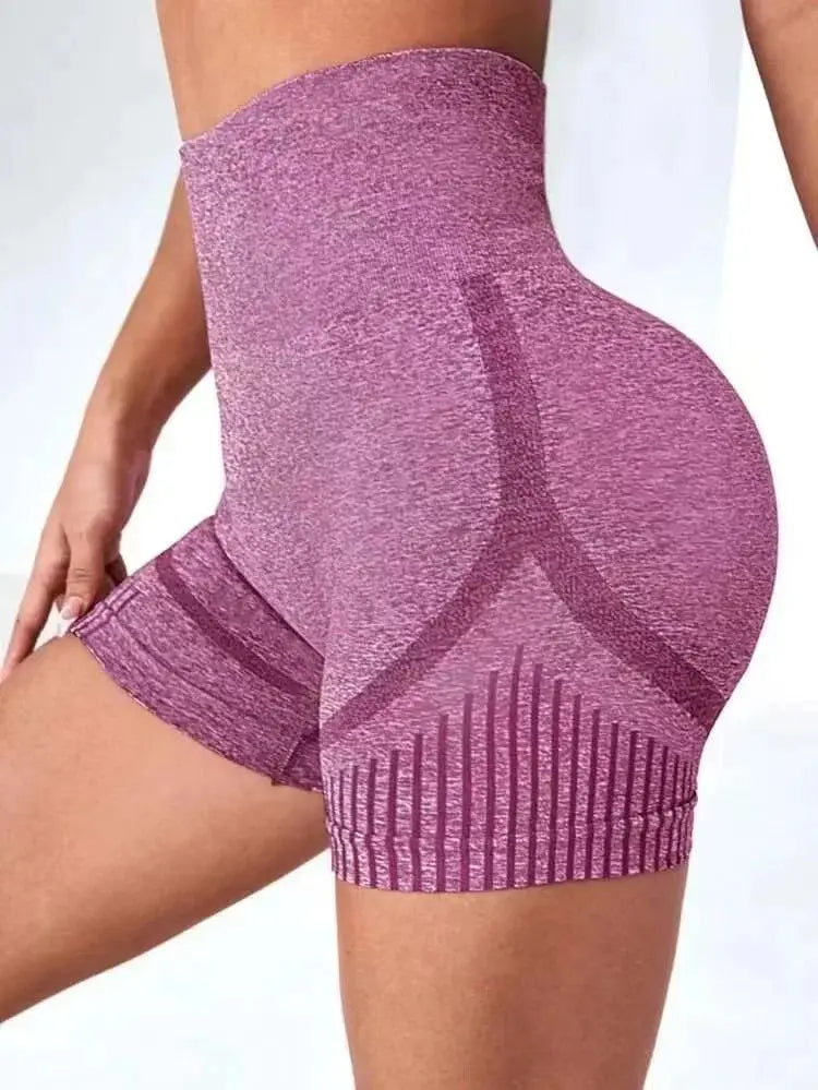 Women Butt Lifting Sports Shorts High Waist Hip Elastic Tummy Control Yoga Shorts Pants Breathable Quick Dry Cycling Short Pants