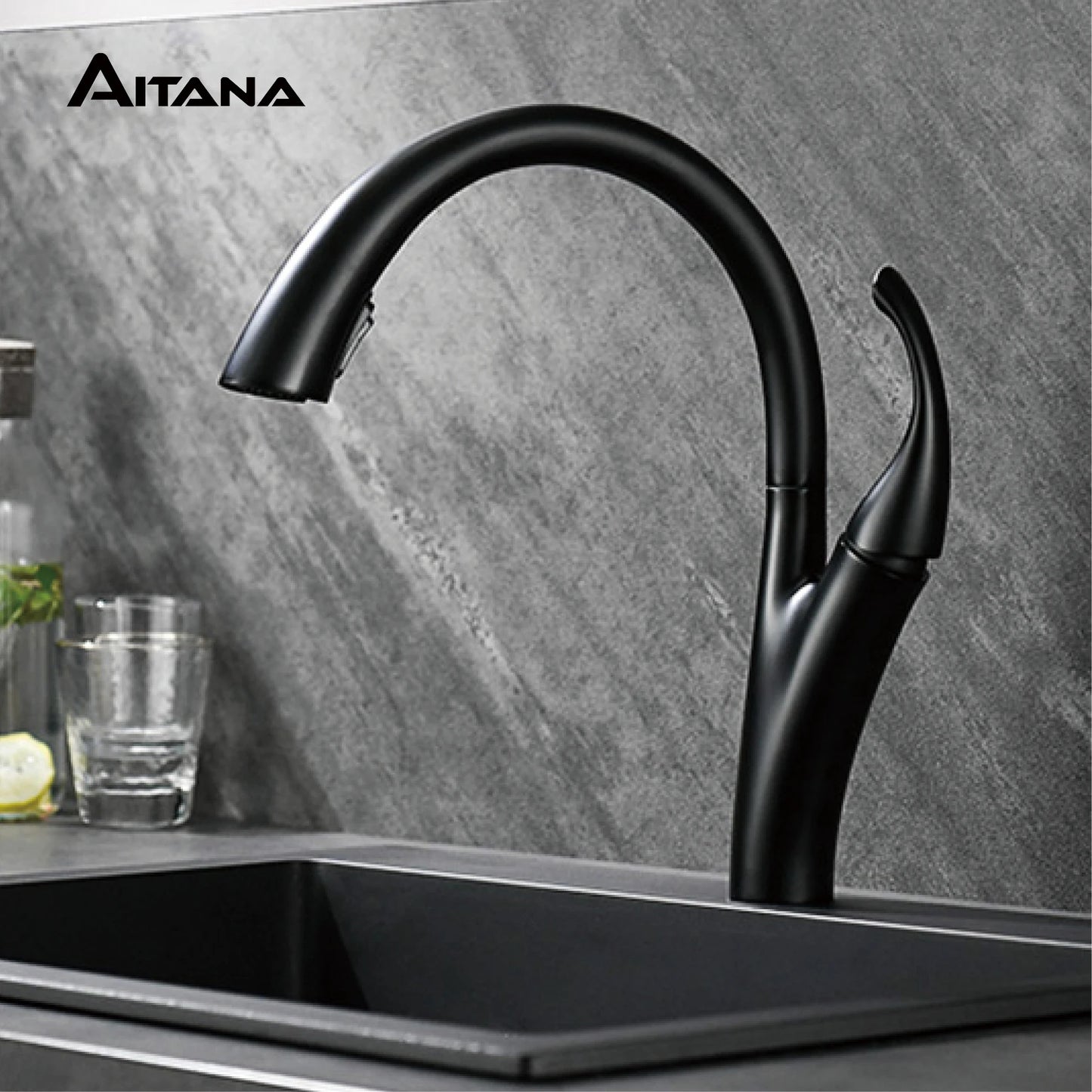 Kitchen faucet cold and hot dual function