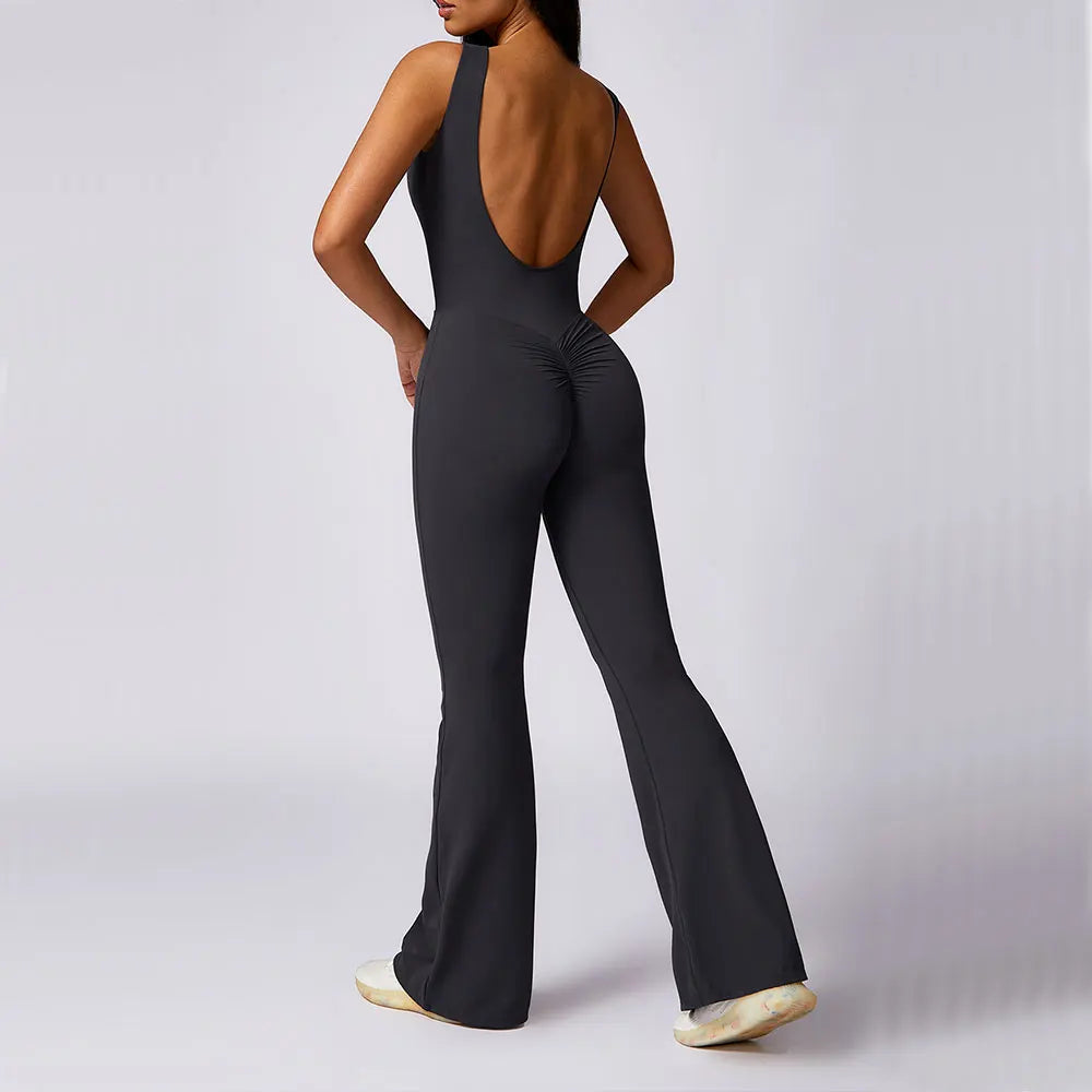 Scrunch Butt Jumpsuit Gym Set
