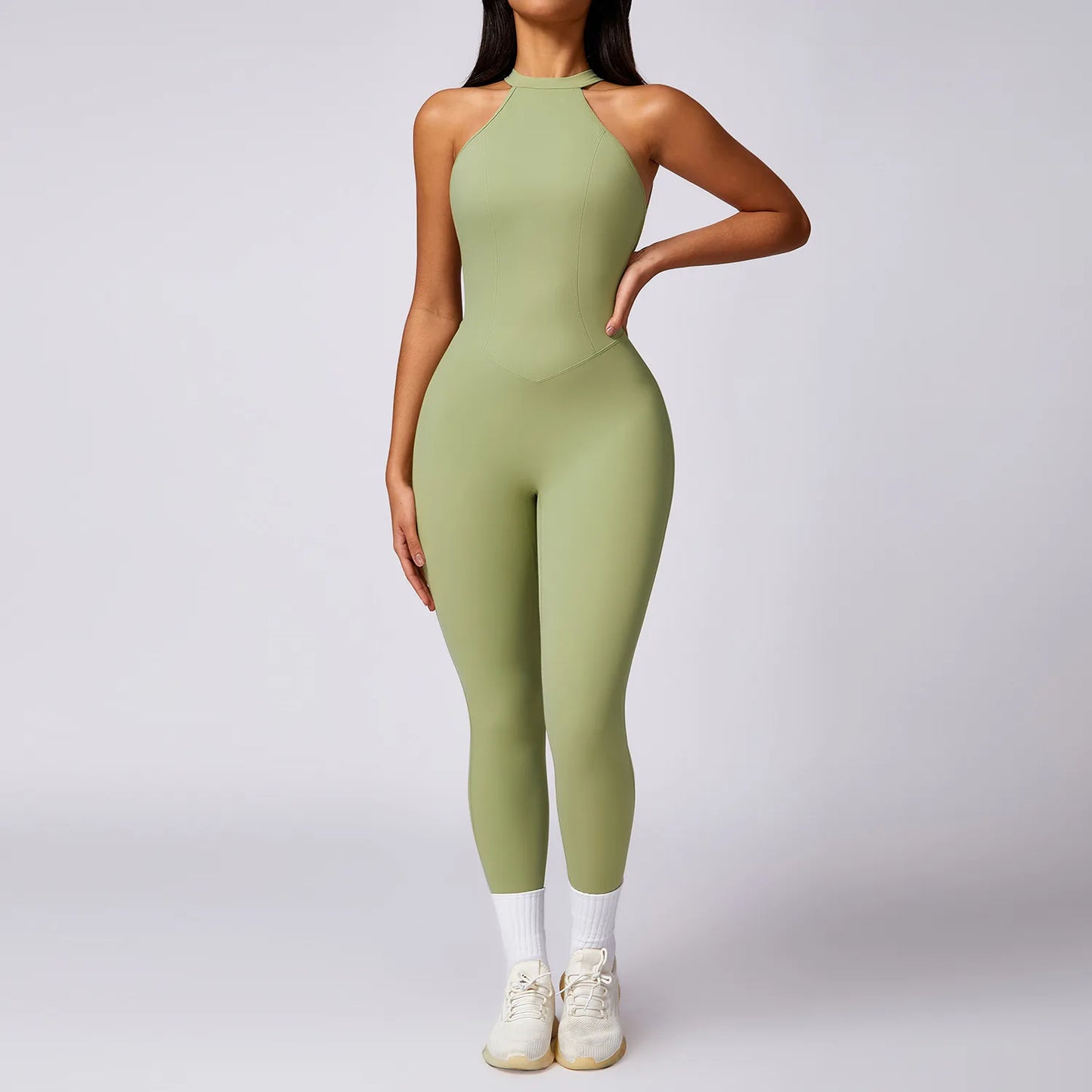 Romper Backless Set Workout Jumpsuit Fitness Bodysuit