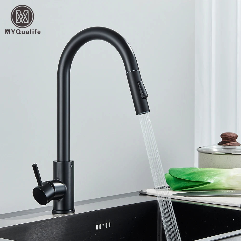 Kitchen Faucet Two Function Single Handle Pull Out Mixer