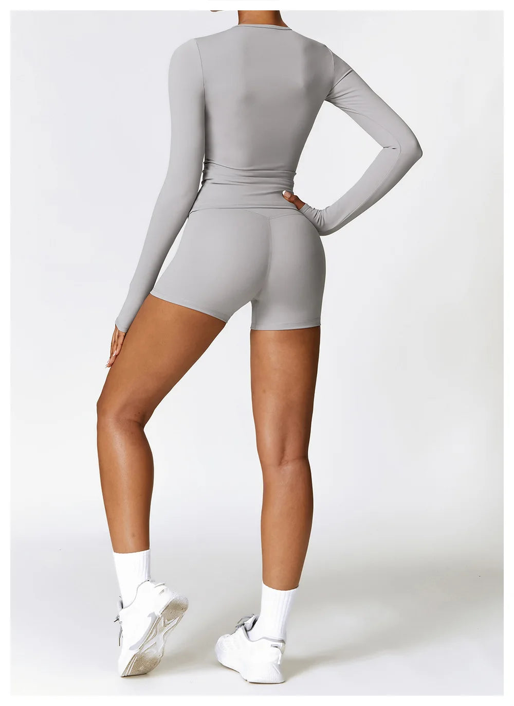 Long Sleeve Fitness Crop Top