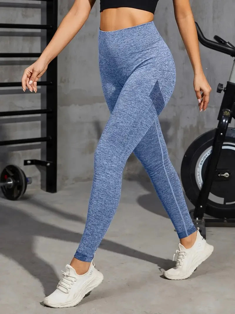 Solid Color Sports Leggings