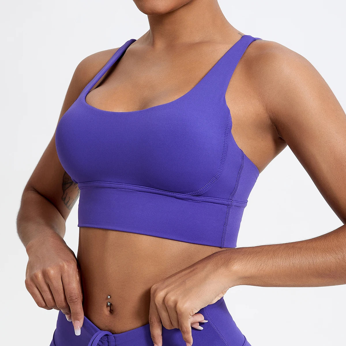 Push up Sports Bra Gym Top Women Yoga Clothing Cross Back Yoga Bra Women Running Fitness Crop Top Shockproof Workout Brassiere