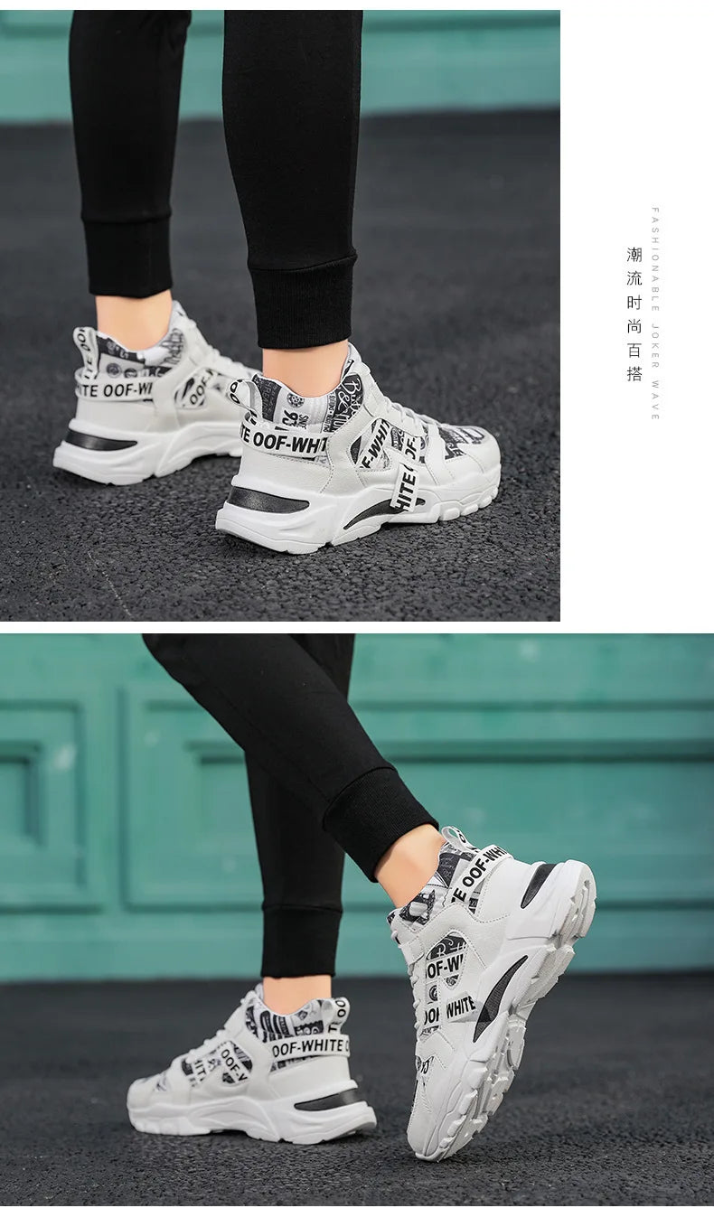 Fashion Platform Men Sport Shoes Casual Sneakers Couple Outdoor Breathable Lightweight  Running Shoes Women Tennis Shoes