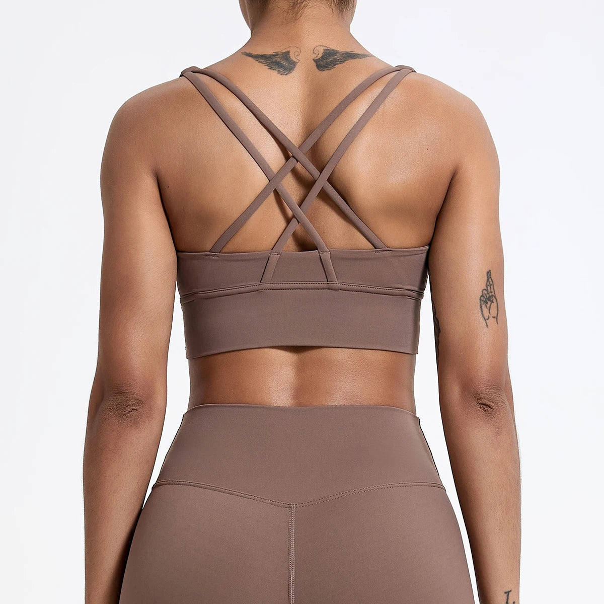 Push up Sports Bra Gym Top Women Yoga Clothing Cross Back Yoga Bra Women Running Fitness Crop Top Shockproof Workout Brassiere