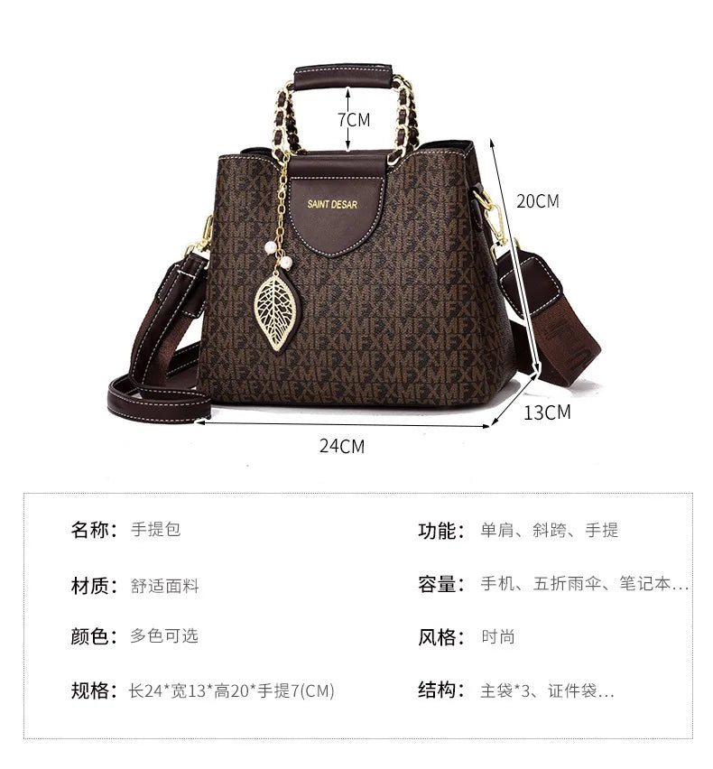 New Women's bag Female Shoulder bag Handbag for Fashion shoulder bags crossbody luxury designer handbag bags for women