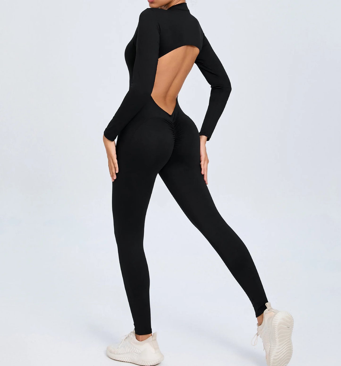 Backless Rompers Yoga Long Sleeved Women's Sportswear