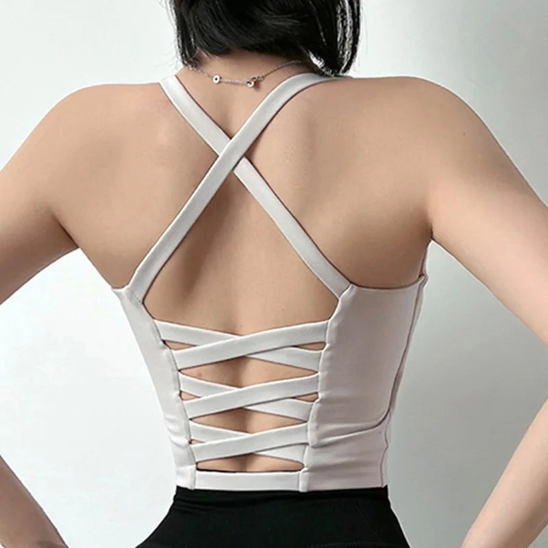 Open Back Fitness Bra