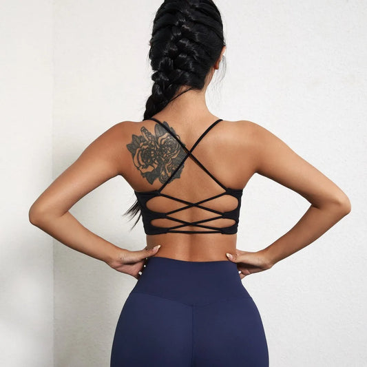 Solid Color Women Sexy Fitness Sport Bra