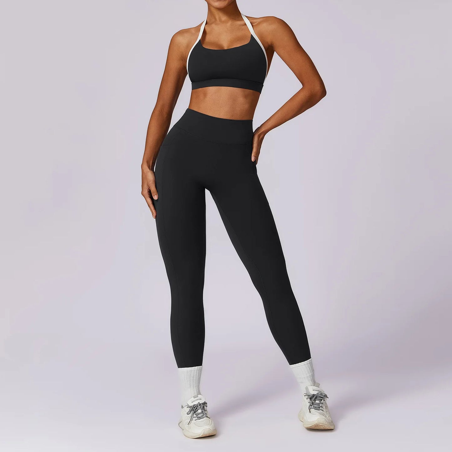 Women Tracksuit Yoga Set 2PCS Sport Suit Gym
