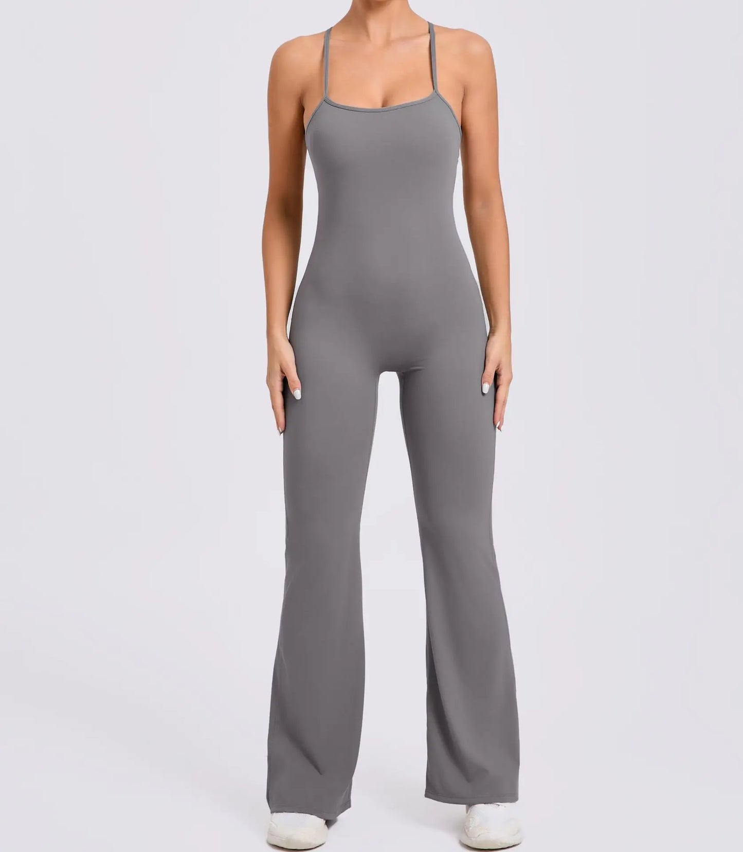 Sexy Back V Jumpsuit Gym Set Yoga Suit Sportswear Women