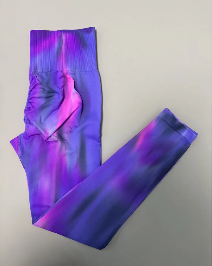 Tie Dye Seamless Athletic Yoga Pants