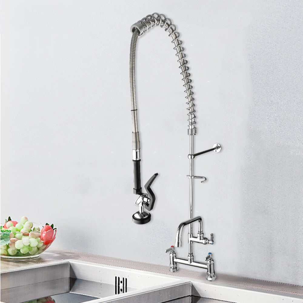 Industrial Kitchen Faucet with Pull Down Sprayer