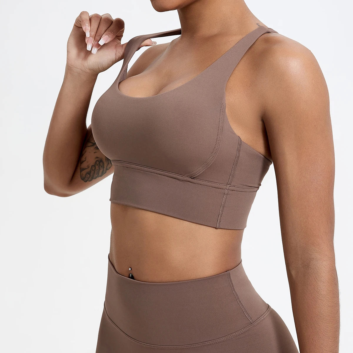 Push up Sports Bra Gym Top Women Yoga Clothing Cross Back Yoga Bra Women Running Fitness Crop Top Shockproof Workout Brassiere