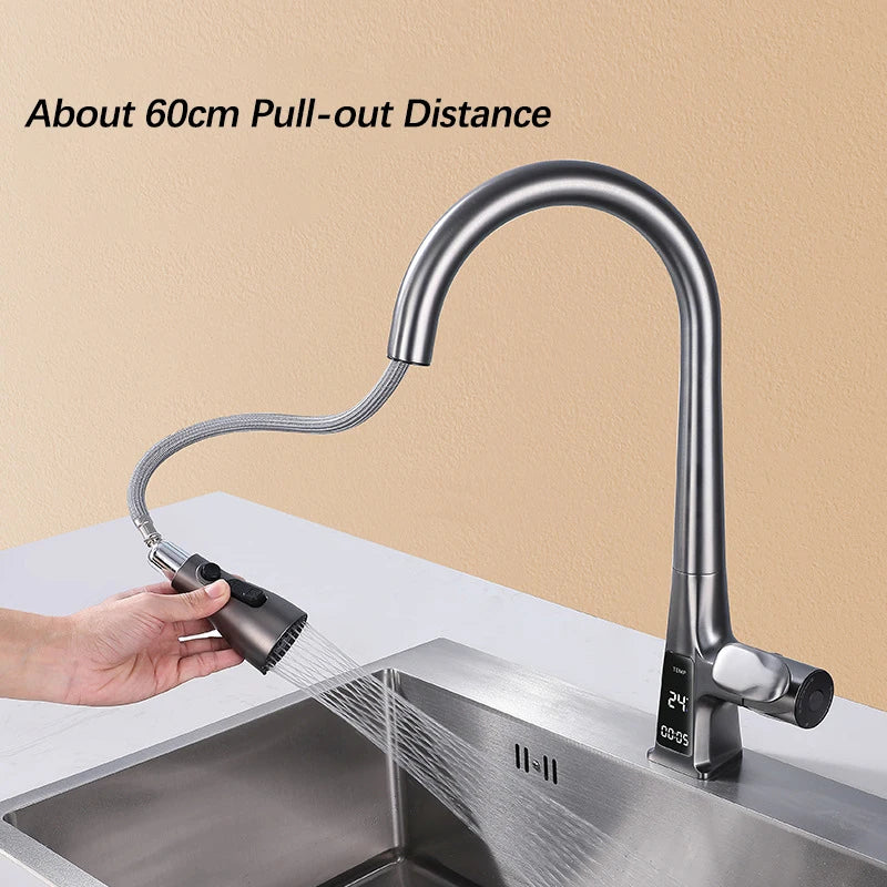 Smart Sensor Pull Out Kitchen Faucet