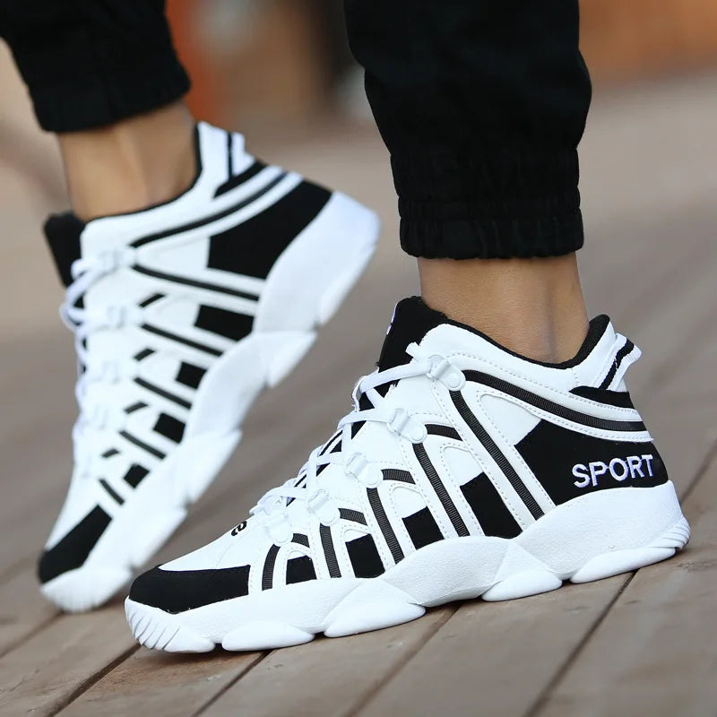 New Style Men's Sneakers Leather Platform Casual Men Shoes Basket Homme Couples Fashion Running Shoes Zapatillas Hombre Tenis